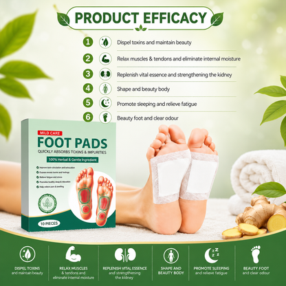 🌿Herbal & Gentle Ingredient Detox Foot Pads🌿🦶BUY 10 GET 20 FREE 🌱(Pack of 30)