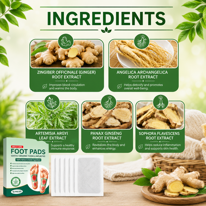 🌿Herbal & Gentle Ingredient Detox Foot Pads🌿🦶BUY 10 GET 20 FREE 🌱(Pack of 30)