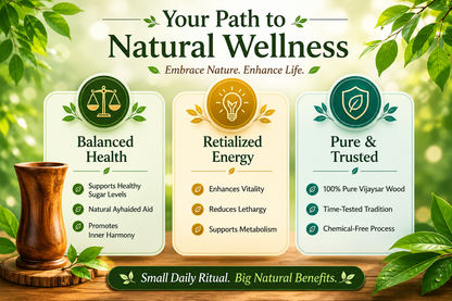 Sugar Balance Wooden Glass 🪵✨ Control Your Sugar Naturally 🍃