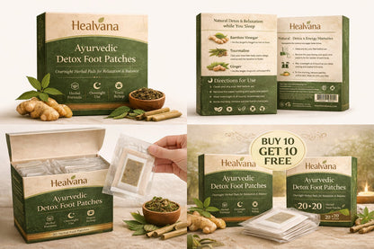 Healthvana Authentic Detox Patches (Buy 10 Get 10 Free / Pack of 20)